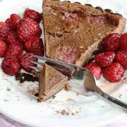 Raspberry Milk Chocolate Truffle Tart