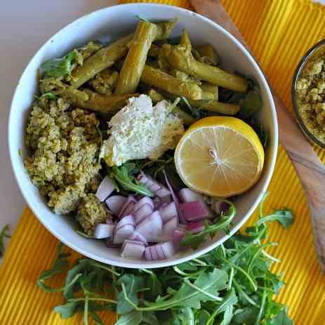 Asparagus Arugula Salad Bowl