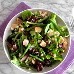 Beets and green beans salad