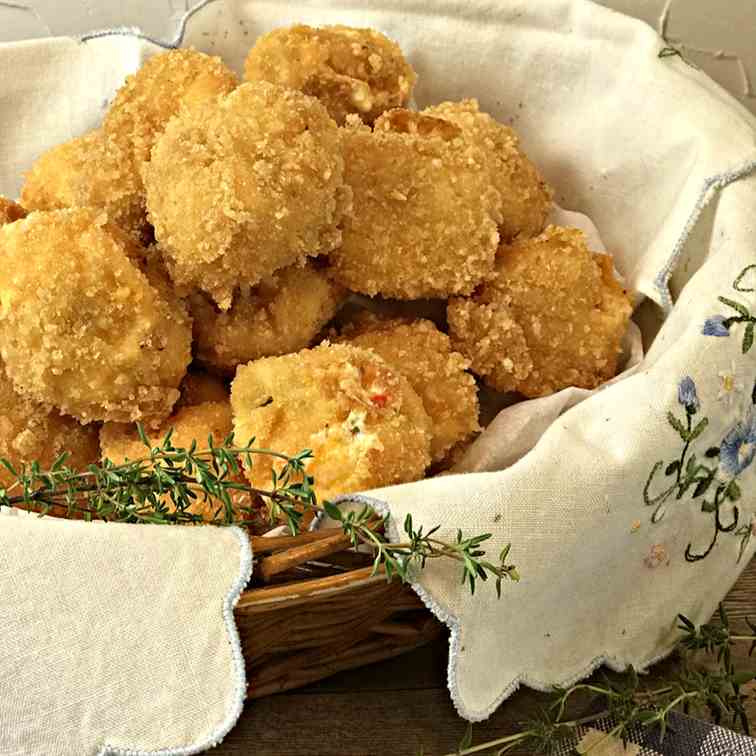 Deep Fried Pimento Cheese Snack Balls 