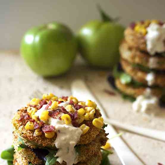 “Fried” Green Tomato Stack