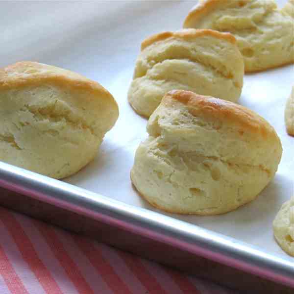 angel flake biscuits with salty ham