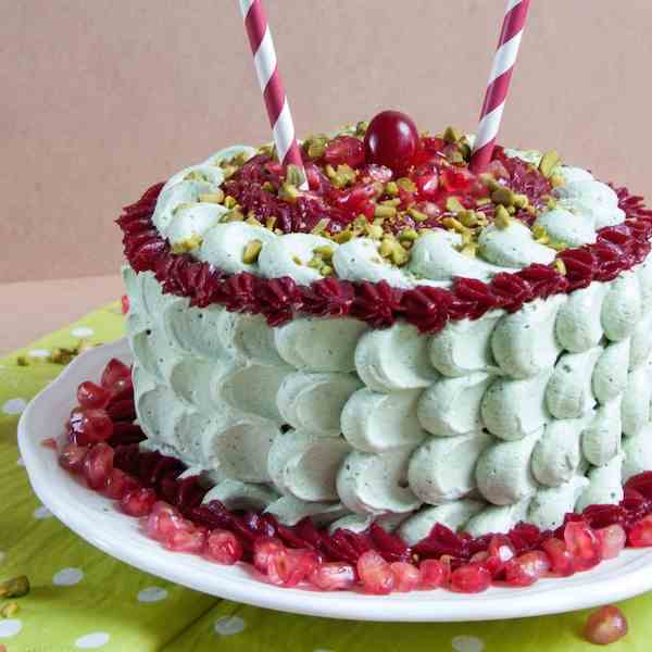 Pistachio Cranberry Cake