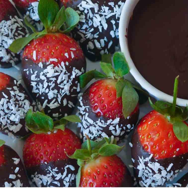 Chocolate & Coconut Strawberries