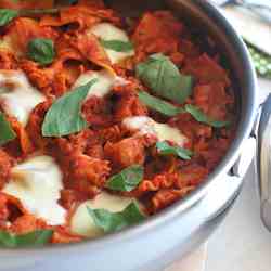 Italian Sausage & Mushroom Skillet Lasagna
