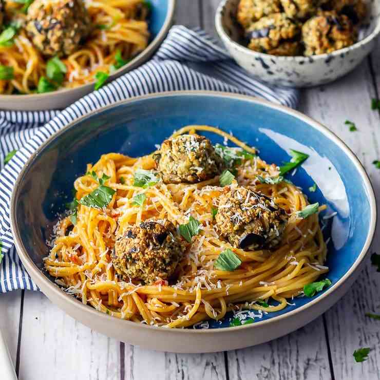 Vegetarian Spaghetti and Meatballs