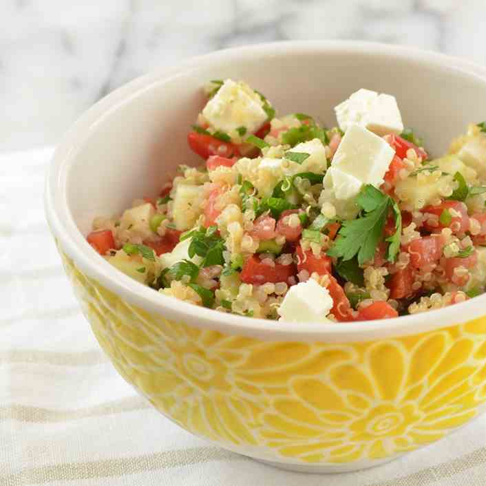 Quinoa Salad with Feta Cheese