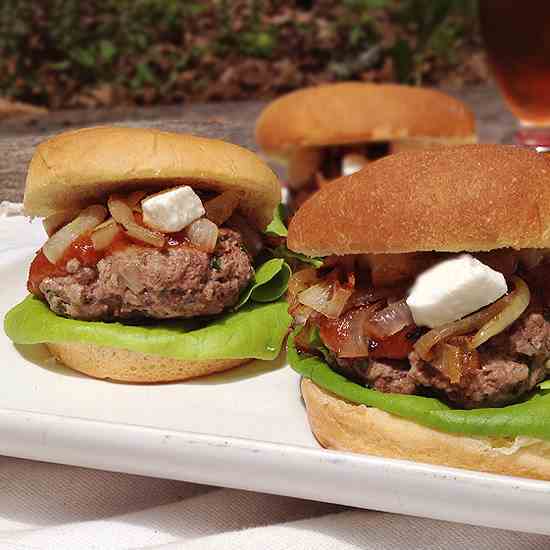 Spiced Sliders with Date Ketchup