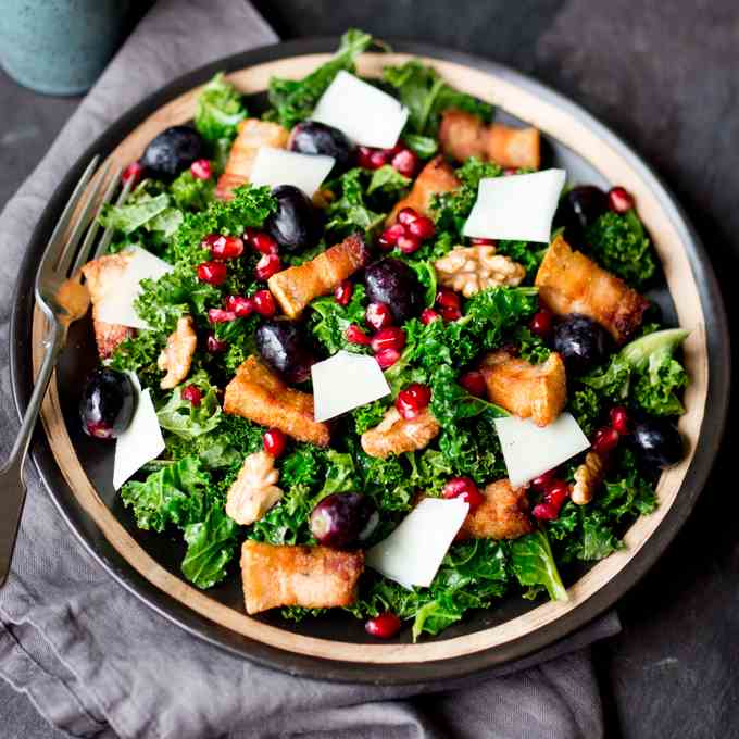 Kale and Pork Belly Salad