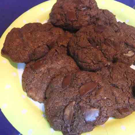Gluten Free Chocolate Almond Cookies 
