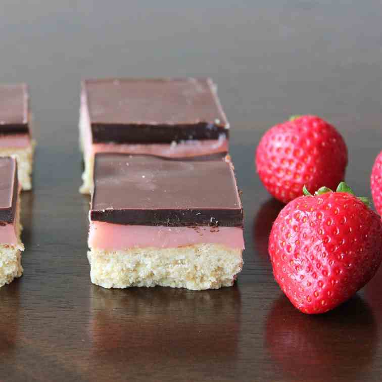 Strawberry Chocolate Bars