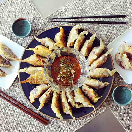 Yaki Gyōzas, Japanese Pan-fried Dumplings