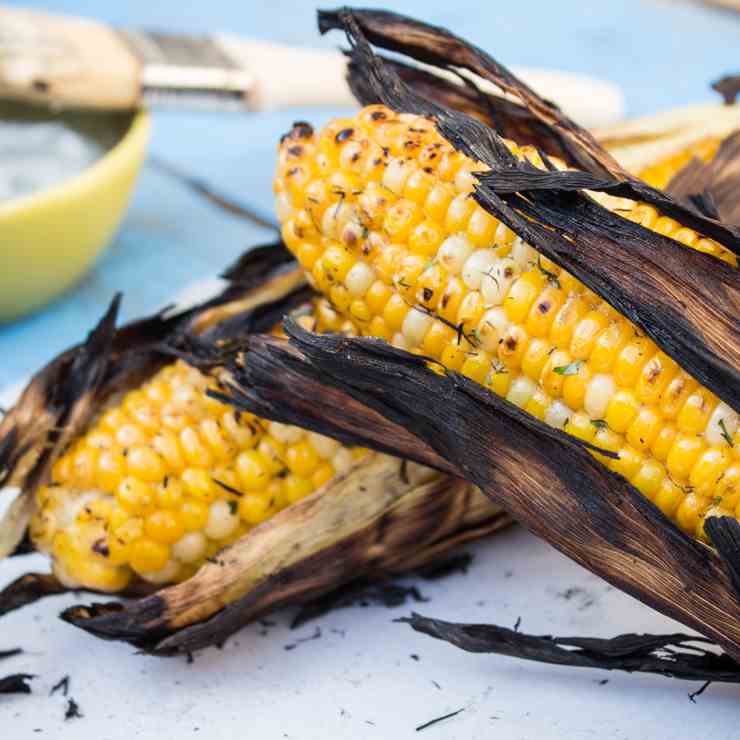 Grilled Herb Butter Corn