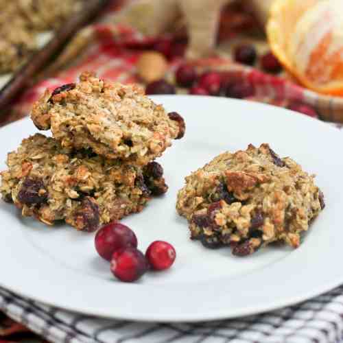 Orange and Cranberry Oatmeal Cookies