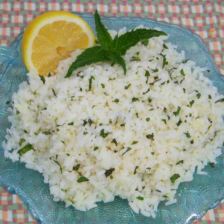 Easy Lemon Mint Rice