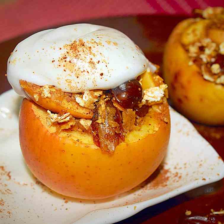 Crumble Stuffed Baked Apples
