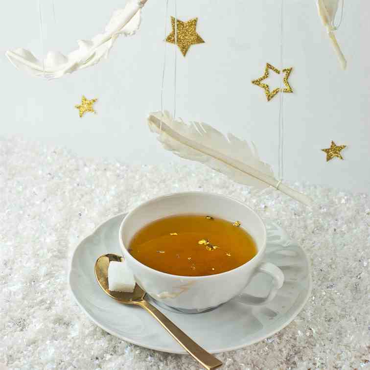 White and golden tea