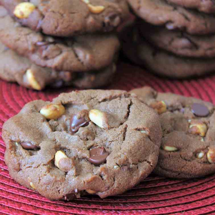 Double Chocolate Peanut Chip Cookies