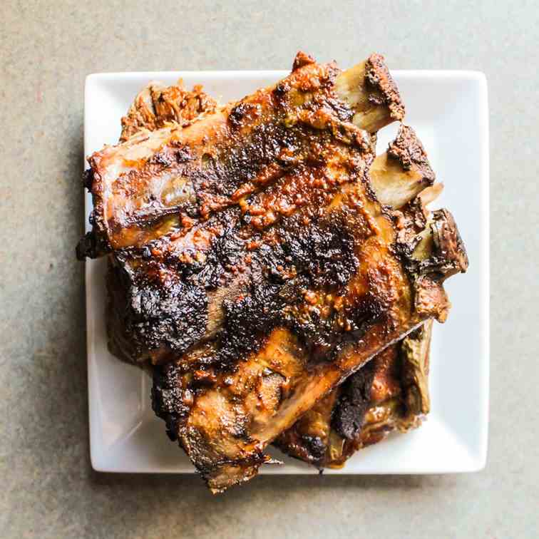 Slow Cooked Ribs with a Spice Rub