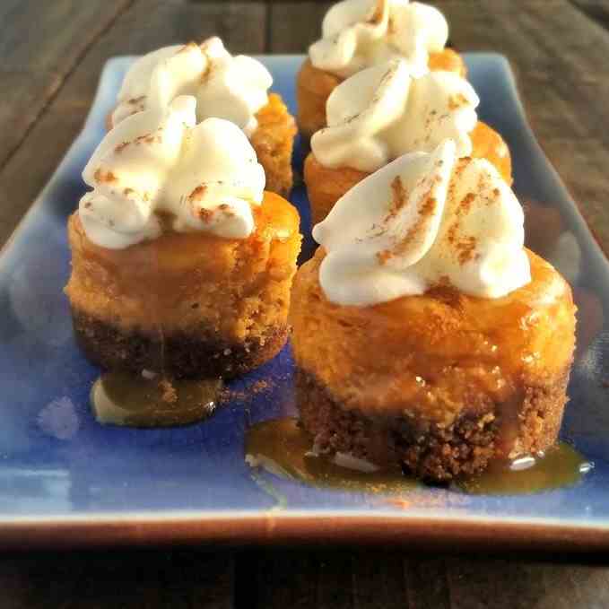 Mini Pumpkin Cheesecakes With Gingersnap C