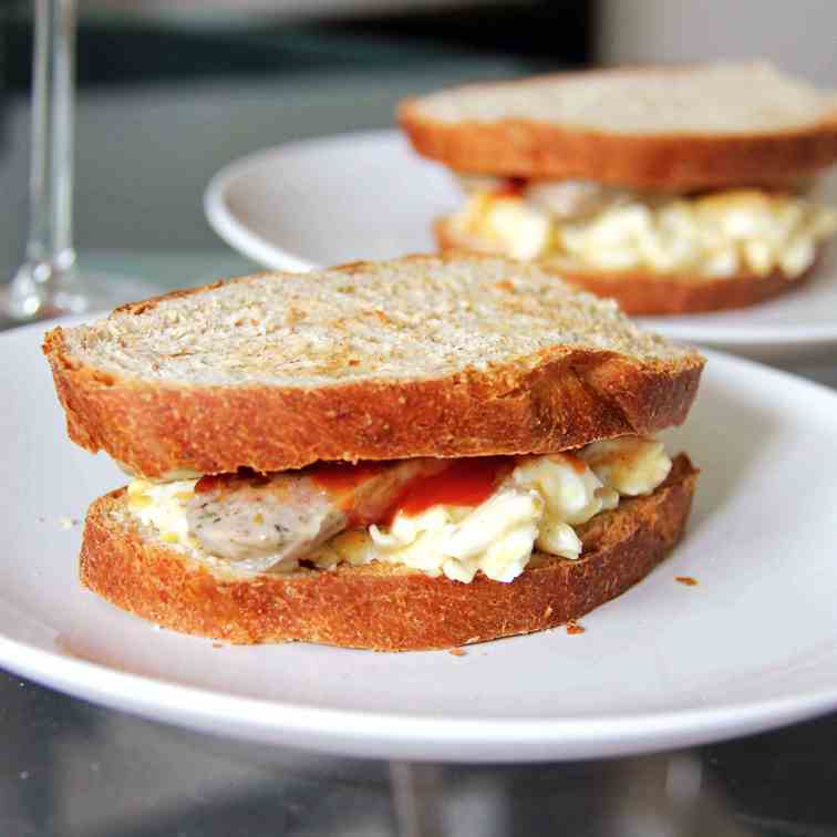 Sausage & Egg Mayo Sandwich