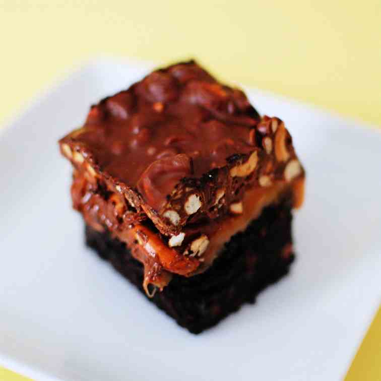 Sweet, Salty, Chewy, and Crunchy Brownies