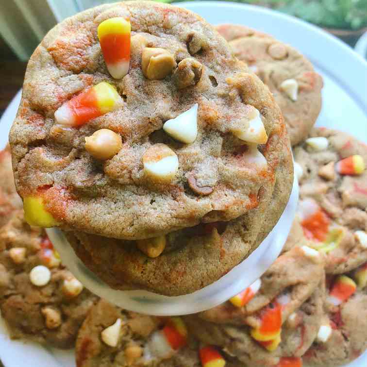 Brown Sugar Candy Corn Cookies