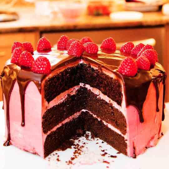 Chocolate Raspberry Cake