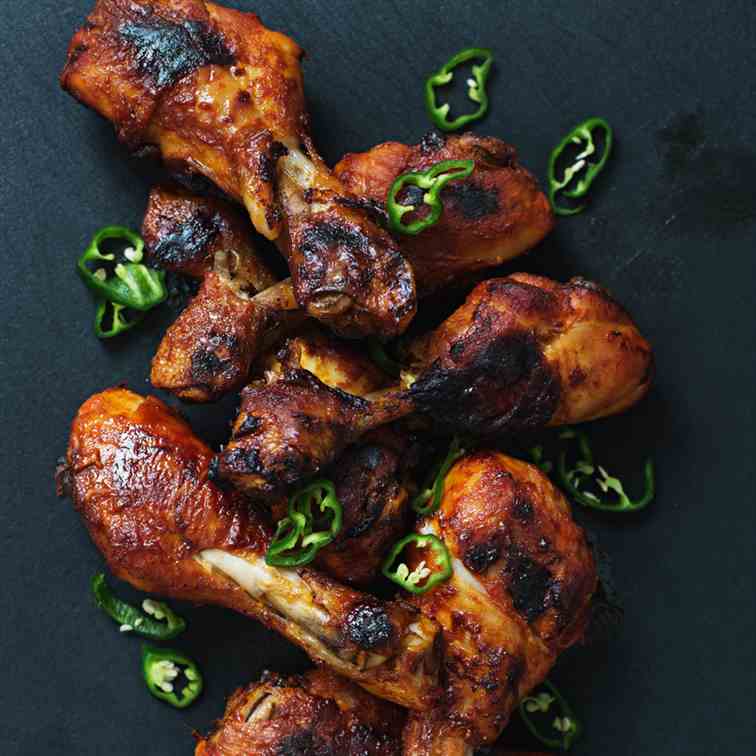 Spicy Paleo BBQ Chicken Drumsticks