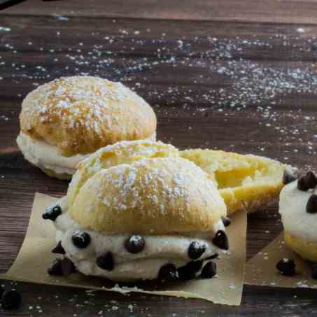 Gluten Free Cannoli Cream Puff Pastry