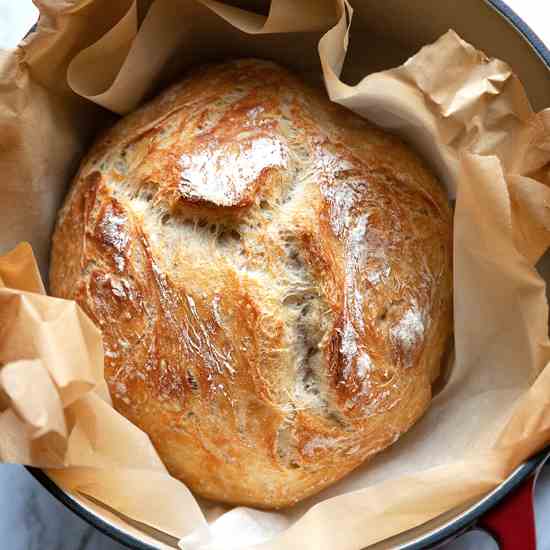 Foolproof Artisan No Knead Bread