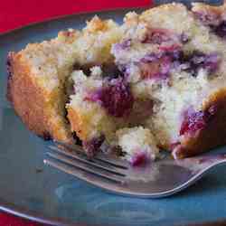 mixed berry ricotta custard cake