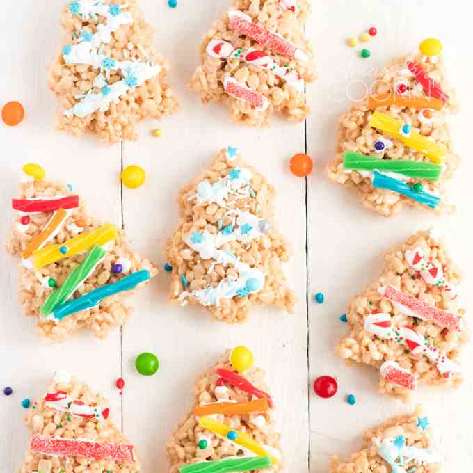 Christmas Tree Rice Krispie Treats