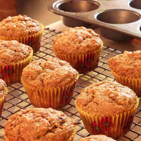 Whole Wheat Banana Muffins