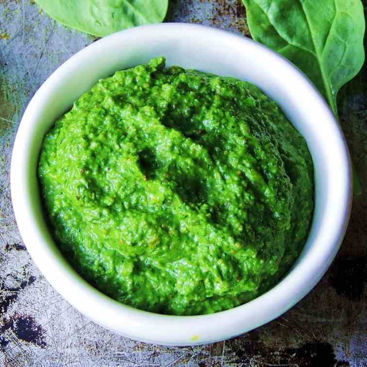 Spinach and Pistachio Pesto 