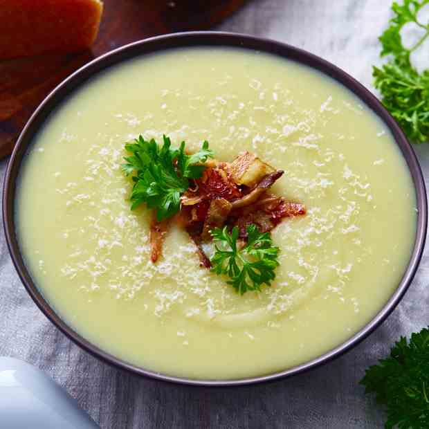 Creamy Potato Soup with Mushrooms