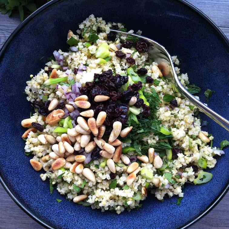 Millet with Currants and Fresh Herbs