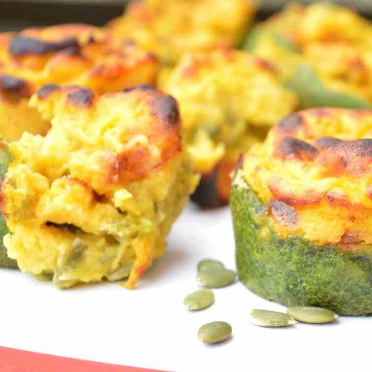 Pumpkin - Spinach Cups