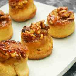 Yeastless Walnut Maple Sticky Buns