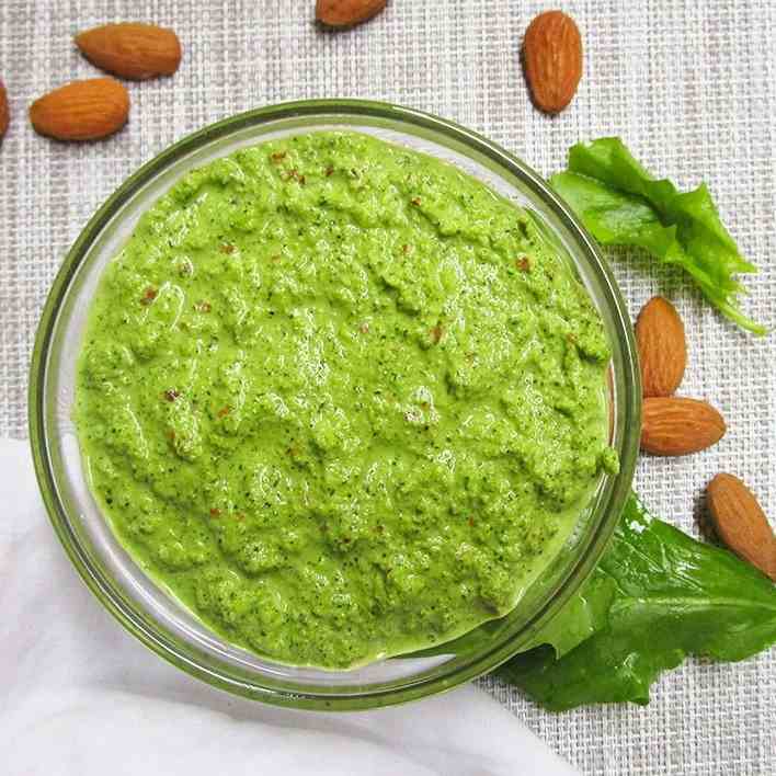 Vegan Almond Spinach Pesto