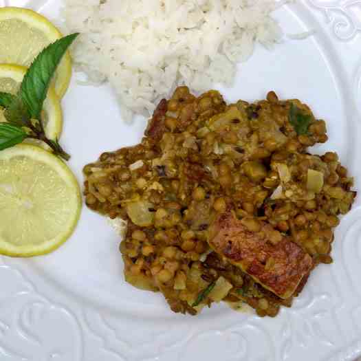 Lemon Lavender Lentil Stew