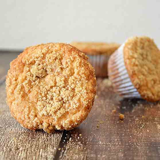 Vegan Butter Crumb Coffee Cake Muffins