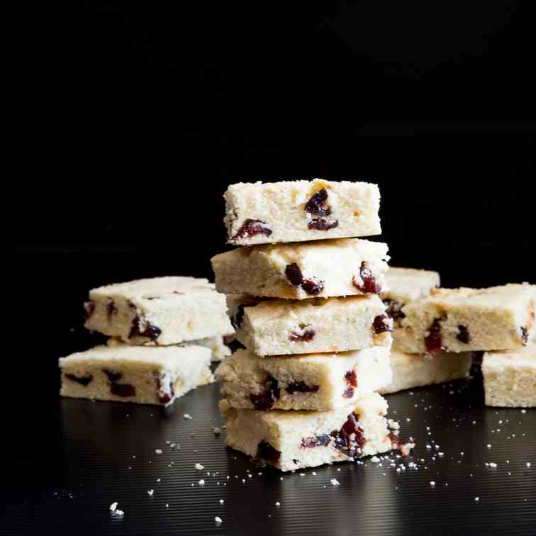 Cranberry Shortbread Squares