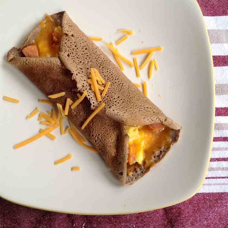 Egg & Sausage Breakfast Crepes