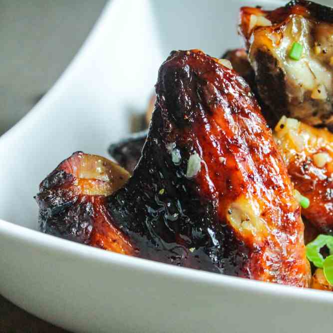 Baked Honey Garlic Chicken Wings