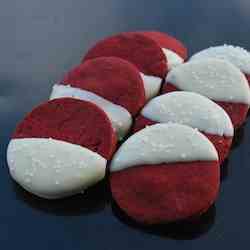 Red Velvet Shortbread Cookies