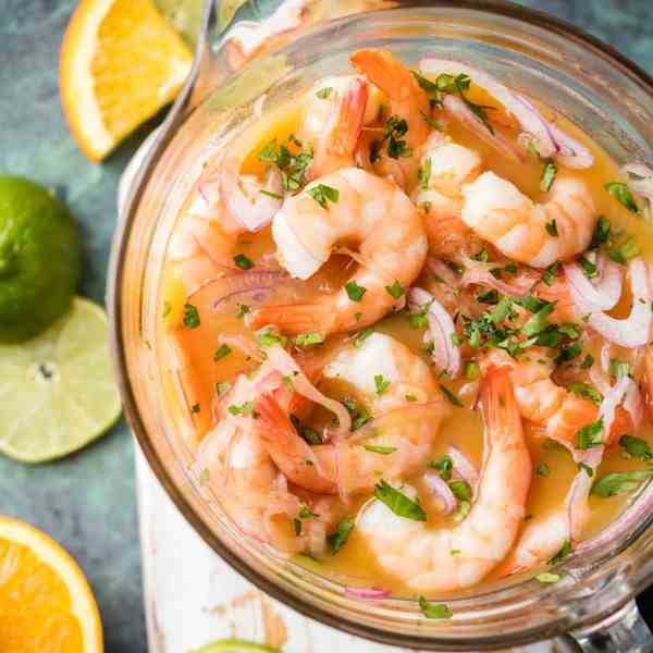 Ceviche Style Shrimp Cocktail