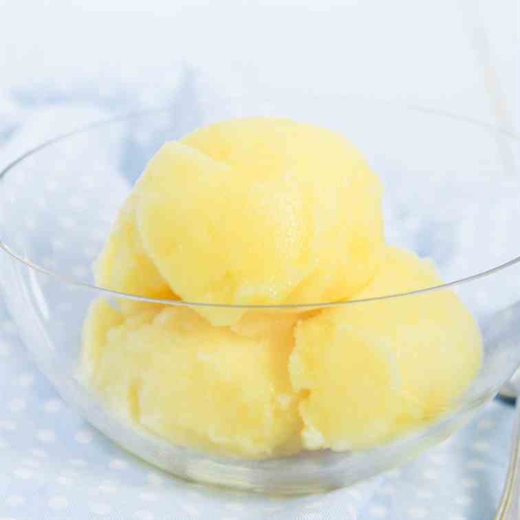 3-ingredient easy pineapple sorbet