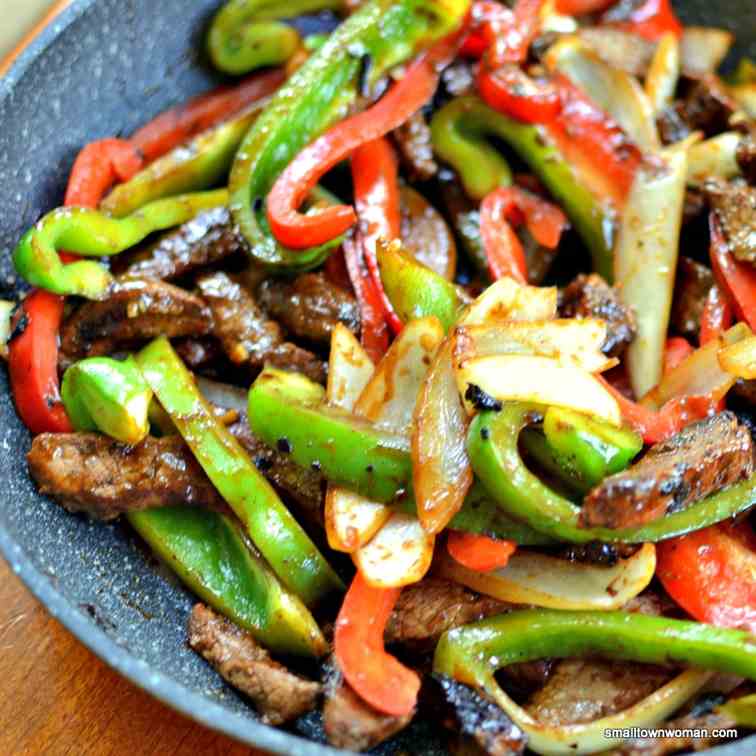 One Skillet Pepper Steak