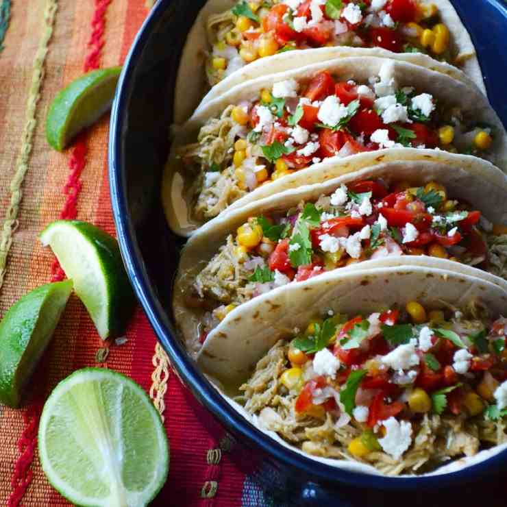 Slow Cooker Salsa Verde Chicken 